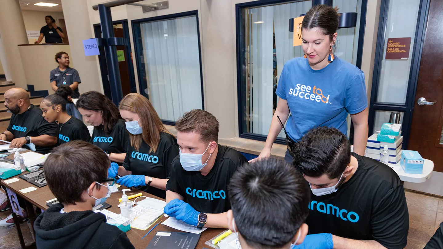 Aramco supports public health, Houston Health Foundation to boost See to Succeed program