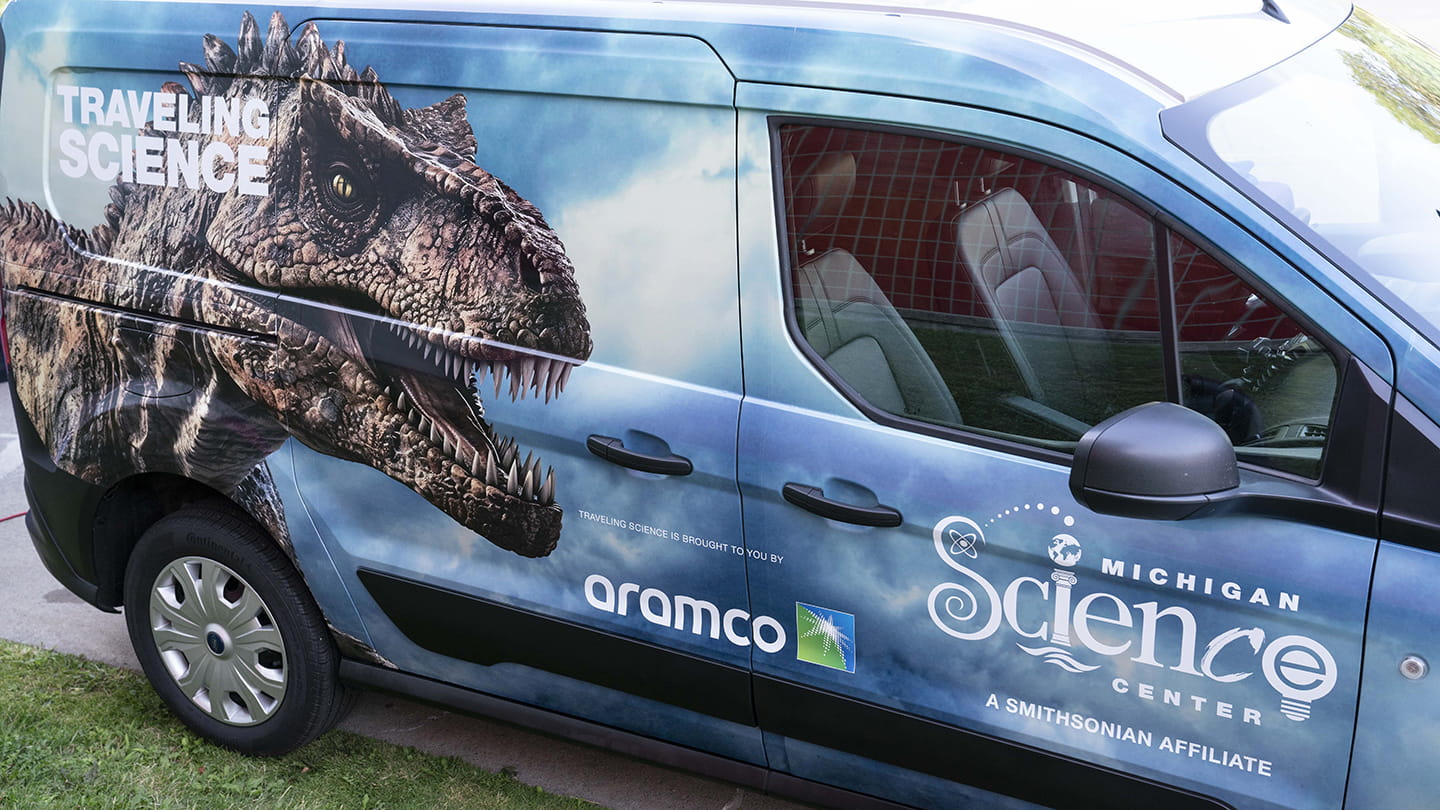 Aramco joined the Michigan Science Center in kicking off its Traveling Science Program