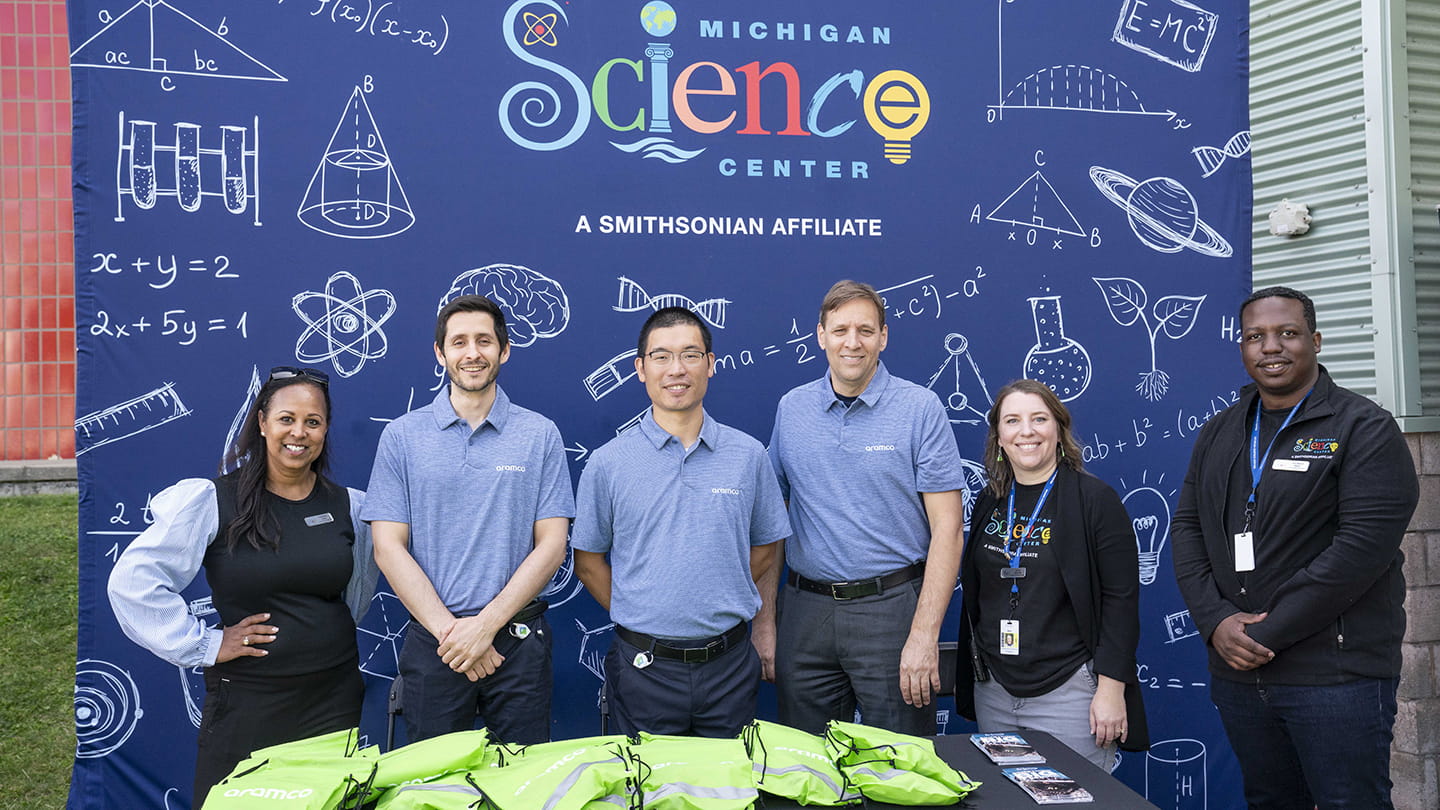 Aramco joined the Michigan Science Center in kicking off its Traveling Science Program