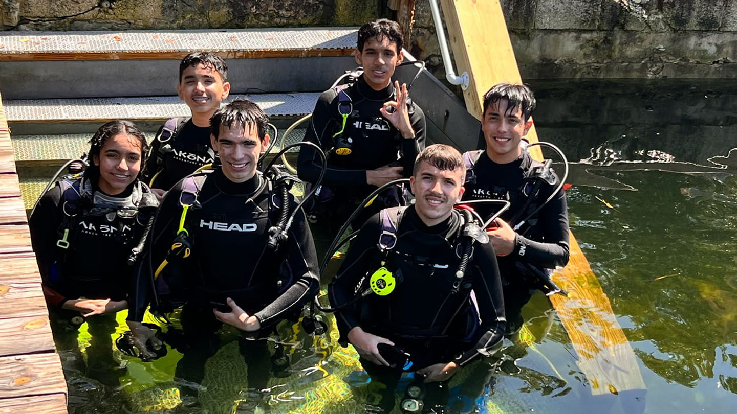 Future scientists go underwater to gain real world job skills