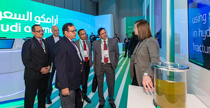 Katie Hull Aramco Research Center – Houston at the CERAWeek Innovation Agora Aramco House in Houston