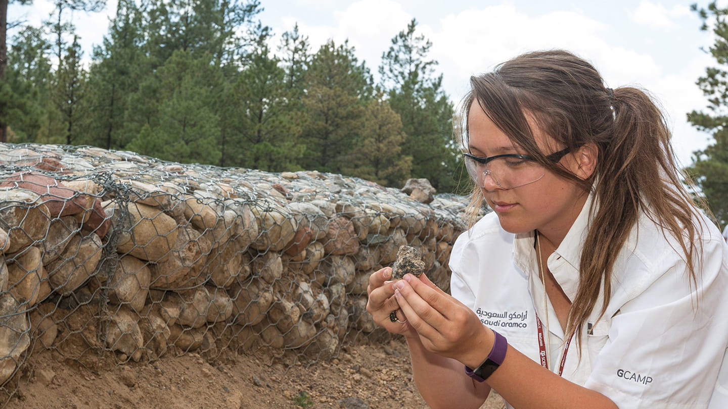 A teacer participates in G-Camp 2018