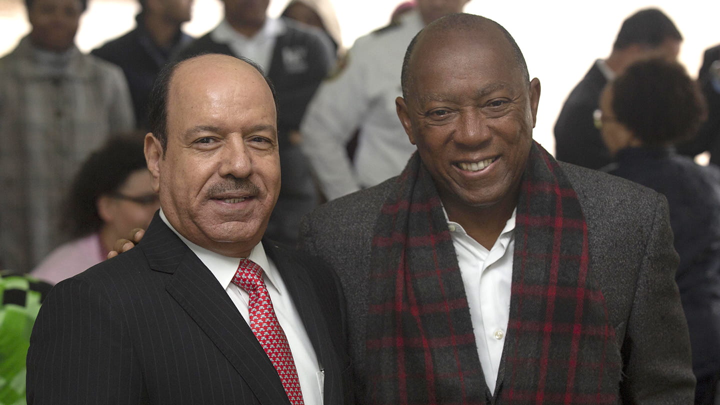 Sylvester Turner and Mohammad Alshammari