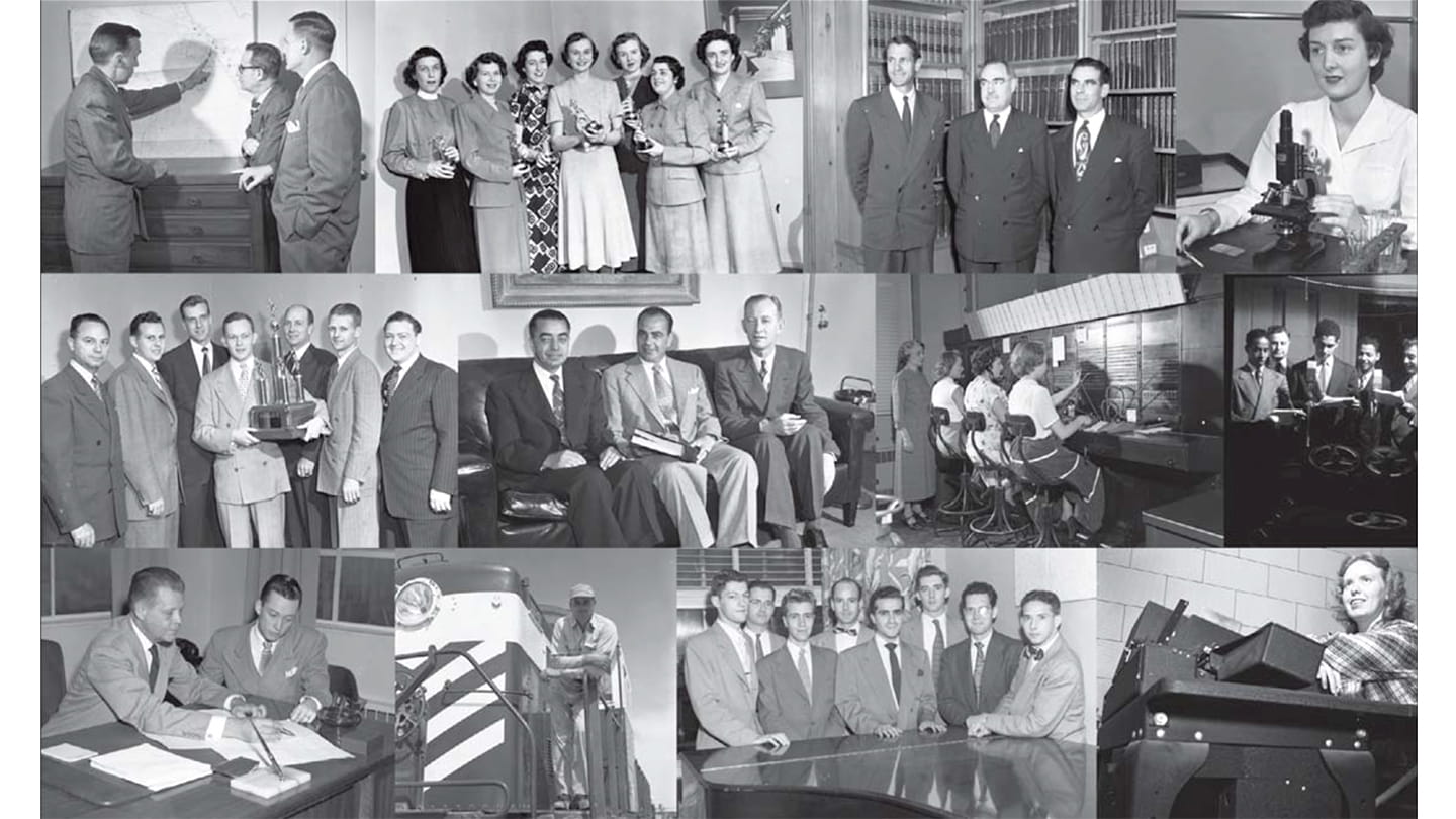 Aramco Americas history collage