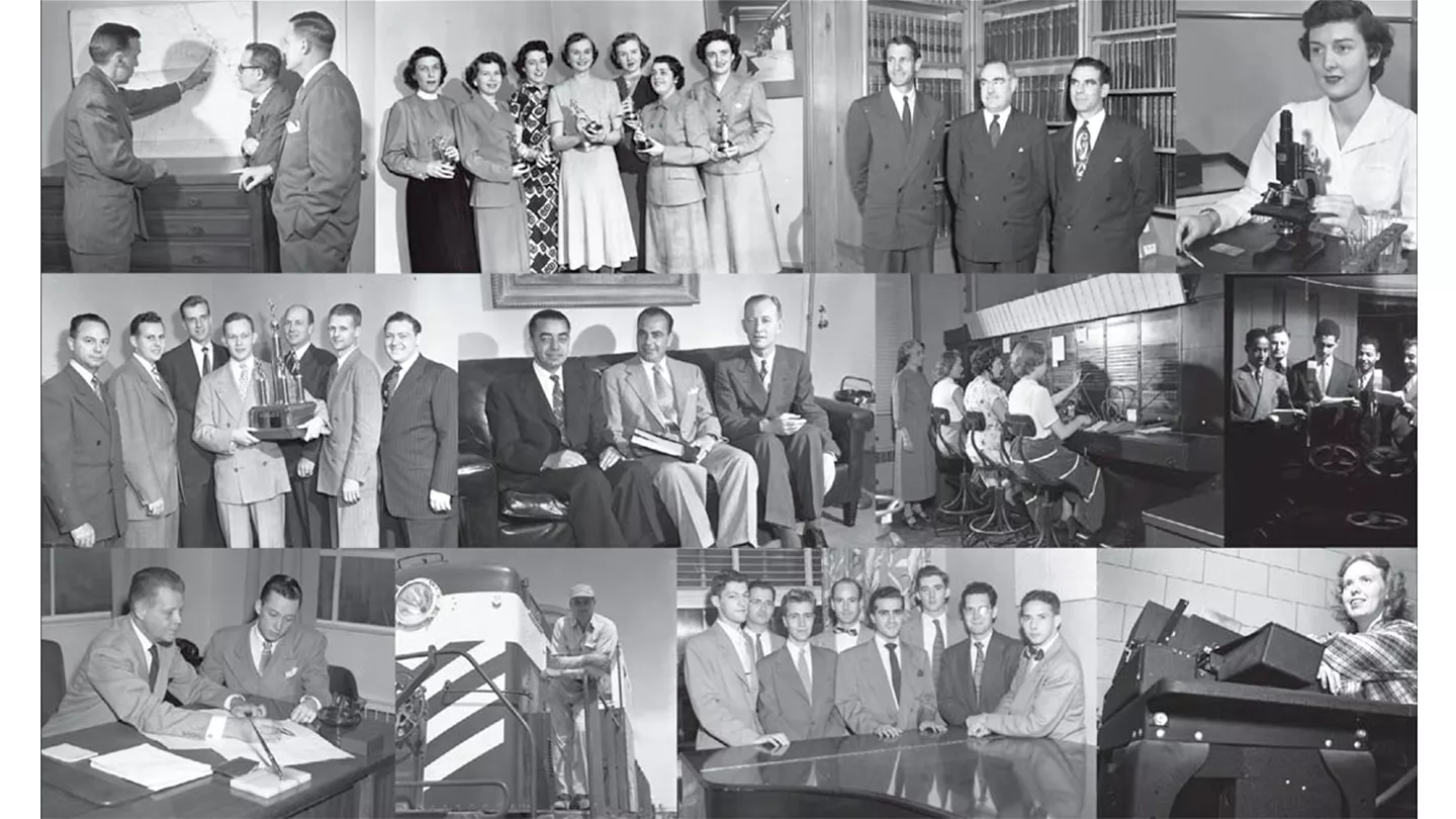 Aramco Americas history collage